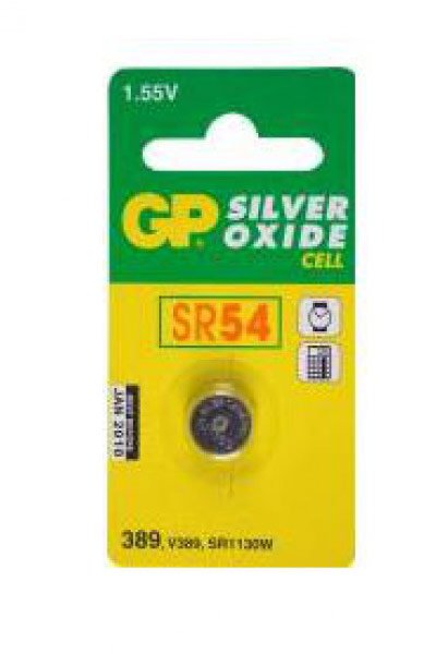 GP SR54 / 389 / V389 Silver Oxide Coin cell battery (Amount 1)