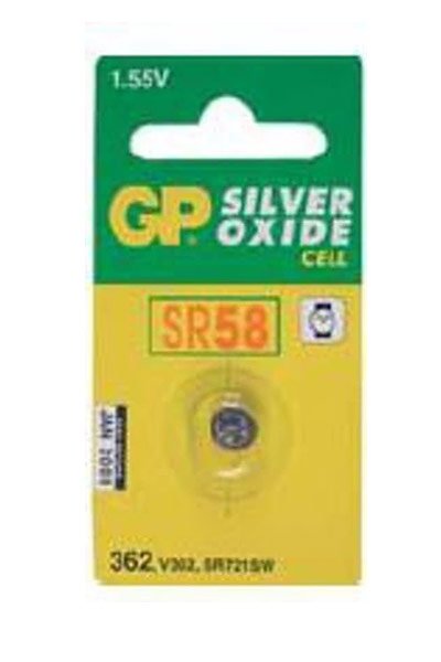 GP SR58 / 362 / VR362 Silver Oxide Coin cell battery (Amount 1)
