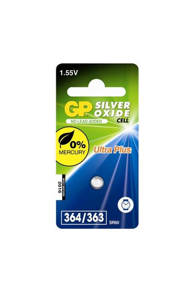 GP SR60 / GP364 Silver Oxide Coin cell battery (Amount 1)
