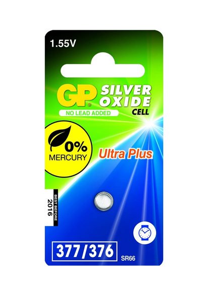 GP 377 / 376 / SR66 Silver Oxide Coin cell battery (Amount 1)