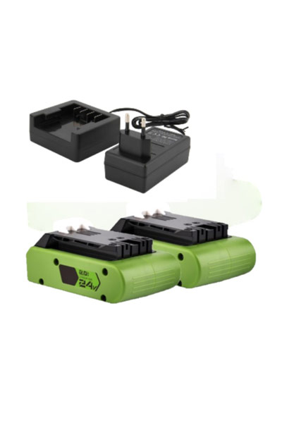 BO-GREENWORKS-24V-2A-X2-CH battery (2000 mAh 24 V, Green)