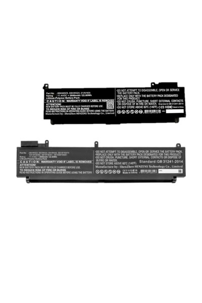 BO-LEN-T460S-SET-C battery (2000 mAh 11.4 V, Black)