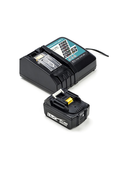 1x Makita BL1830B / 18V LXT + adaptador para corriente alternada (CA) (18 V, 3 Ah)