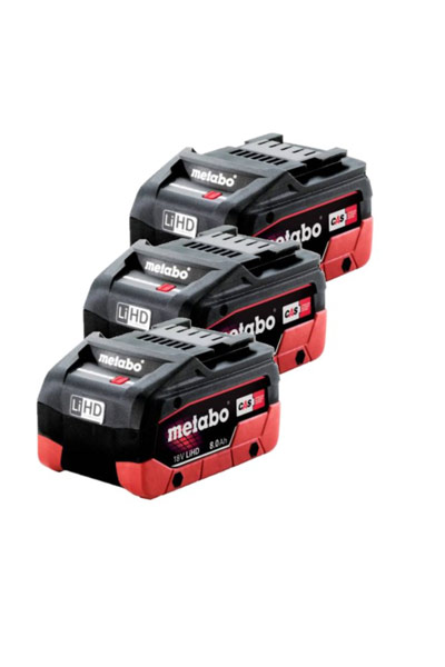 Metabo BO-METABO-625369000-3 battery (8000 mAh 18 V, Black, Original)