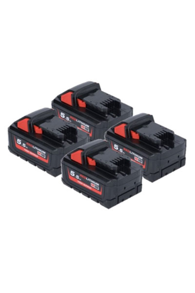 Milwaukee BO-MIL-M18HB5.5-4 batería (5500 mAh 18 V, Negro, Original)