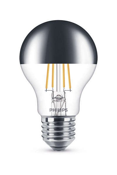 Philips Filament Becuri LED E27 7,5W (48W) (Pară, Transparent, Reglabil)