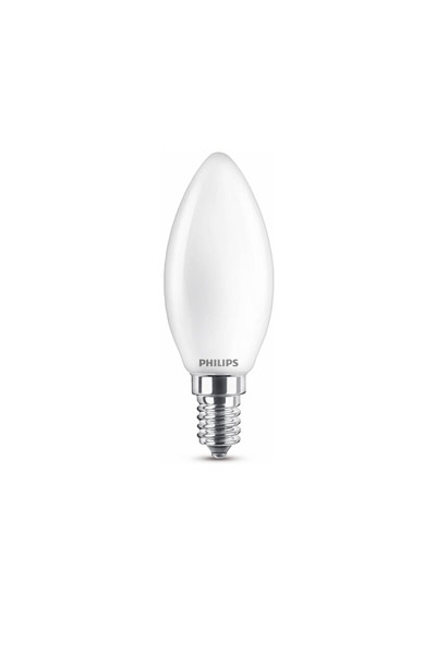 Philips LED Classic E14 LED lampen 4.3W (40W) (Kerze, Mattiert)