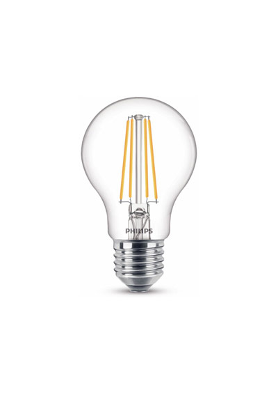 Philips Filament E27 LED Lamp 7W (60W) (Pear, Clear)