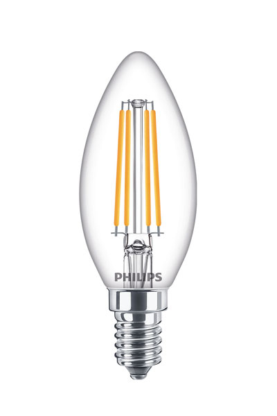 Philips E14 LED lampen 6,5W (60W) (Kerze, Klar)