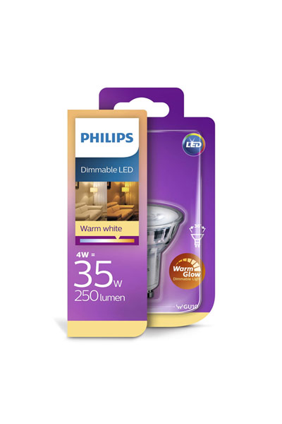 Lampe Philips GU10 LED pærer 2,6W (35W) (Spot, Dæmpbar) - BatteryUpgrade