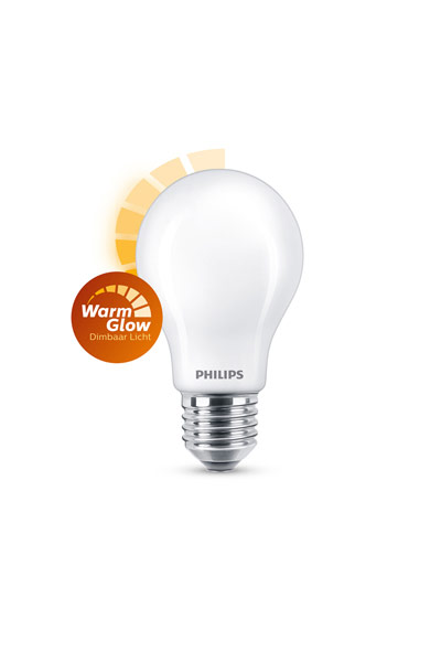 Philips WarmGlow E27 LED Lamp 3,4W (40W) (Pear, Frosted, Dimmable)