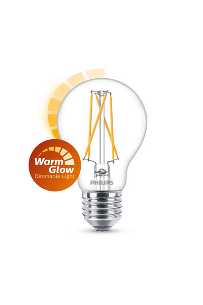 Philips WarmGlow E27 LED Lamp 5,9W (60W) (Pear, Clear, Dimmable)