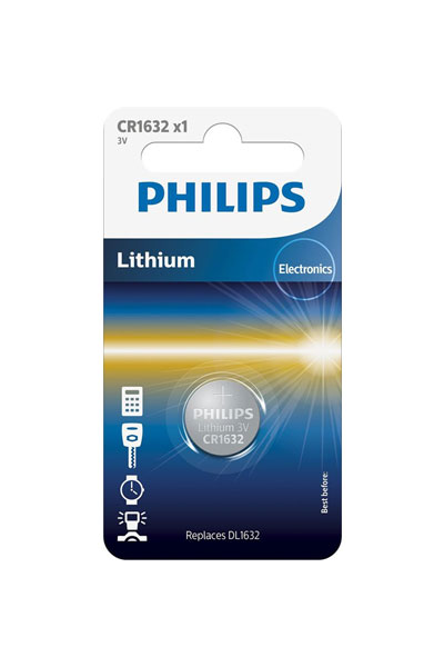 Philips CR1632 / DL1632 / 1632 Lithium Nööpelement patarei (Kogus 1)