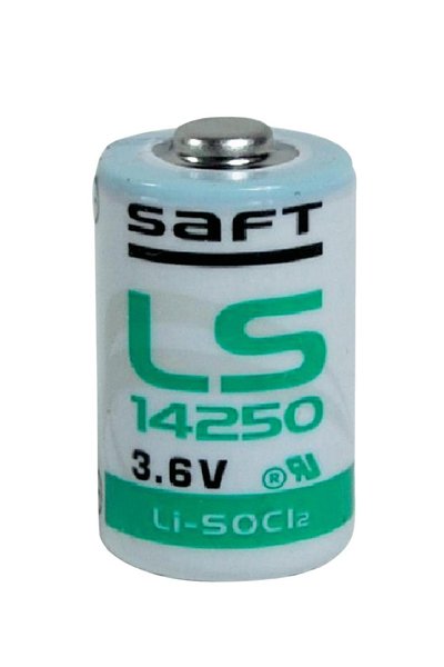 Saft LS14250 / 1/2 AA battery (3.6V, 1200 mAh, Li-SOCl2)