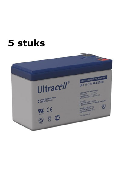 UltraCell BO-UL9-12-X5 battery (9000 mAh 12 V, Original)