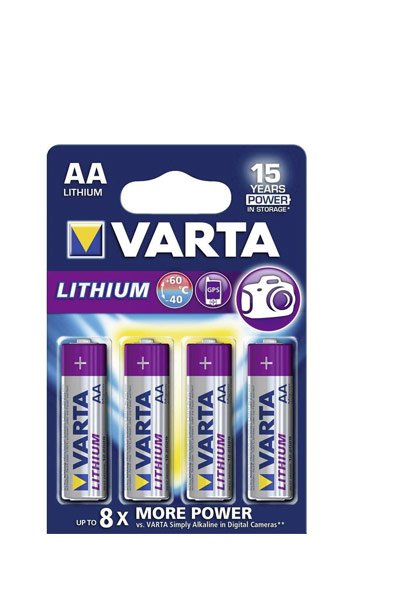 Varta AA / FR6 Ultra Lithium batterij (4 stuks)
