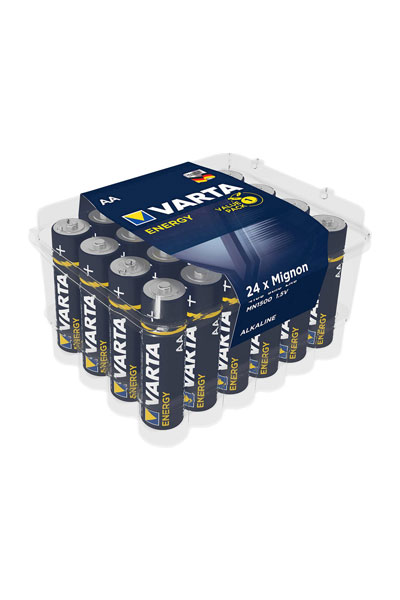 Varta Energy AA / MN1500 / LR06 Alkaline baterie (24 pcs)