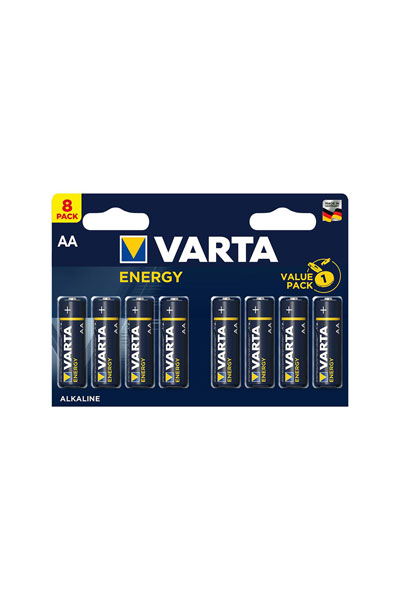 Varta 8x AA battery