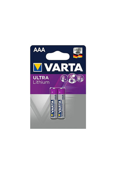 Varta 2x AAA Lithium battery