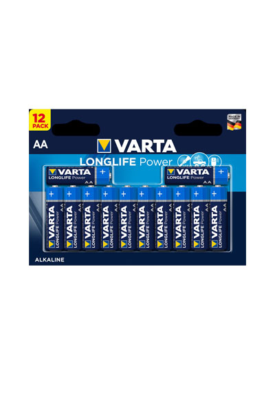 Varta AA / MN1500 / LR06 Alkaline Batterie (12 Stücke)