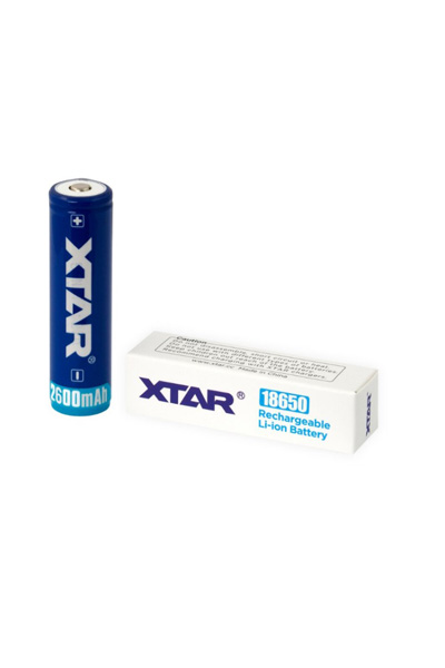 XTAR 1x 18650 batería (2600 mAh, 3.7V)