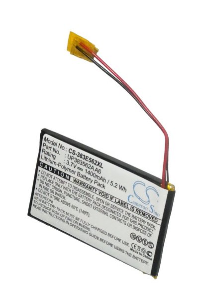 BTC-383E562XL batterie (1250 mAh 3.7 V, Noir)