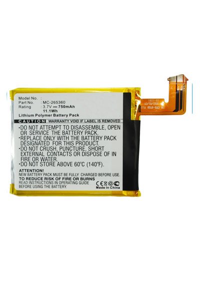 BTC-ABD006SL batteri (750 mAh 3.7 V)