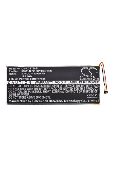 NEW Battery 3165142P For Acer A1402 Iconia One 7 B1-730 B1-730HD 3700mAh 