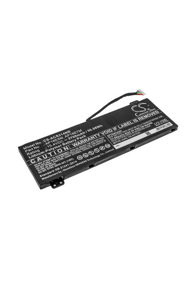 BTC-ACS314NB batteri (3700 mAh 15.4 V, Sort)