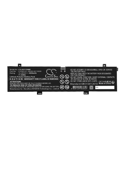 BTC-AUF150NB batterie (4650 mAh 15.4 V, Noir)