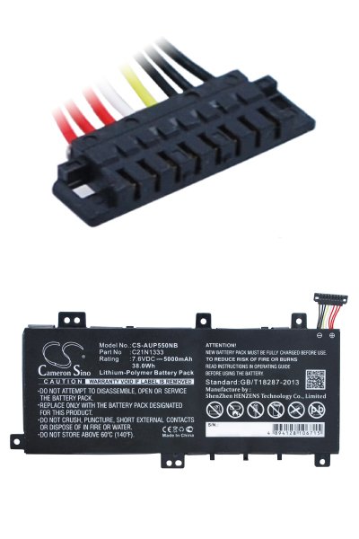 BTC-AUP550NB batería (5000 mAh 7.6 V)