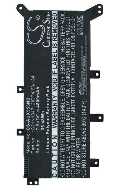 BTC-AUX555NB batería (4800 mAh 7.6 V)