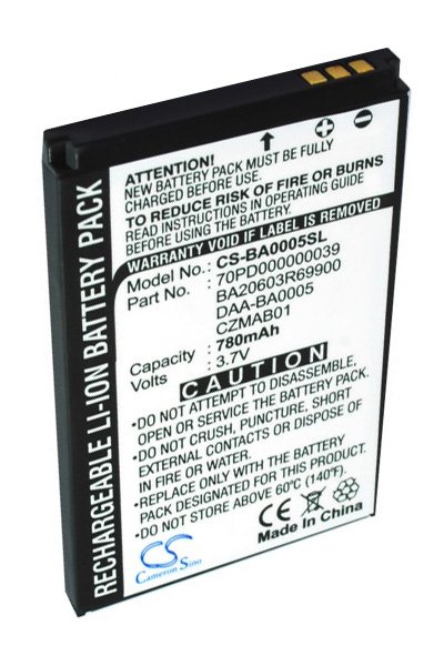 BTC-BA0005SL battery (780 mAh 3.7 V, Black)