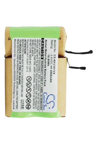 3.6V 3000mAh Ni-MH Replacement Battery for Black & Decker