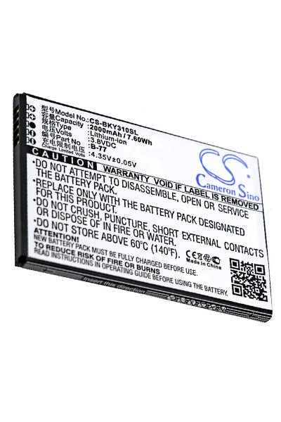 BTC-BKY310SL batería (2000 mAh 3.8 V, Negro)