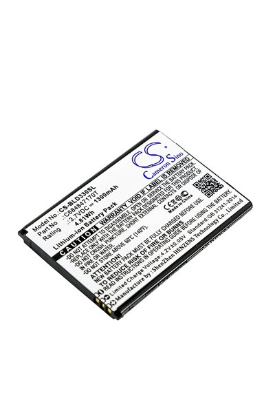 BTC-BLD330SL battery (1300 mAh 3.7 V, Black)