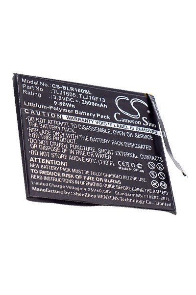 BTC-BLR100SL batteri (2500 mAh 3.8 V, Sort)