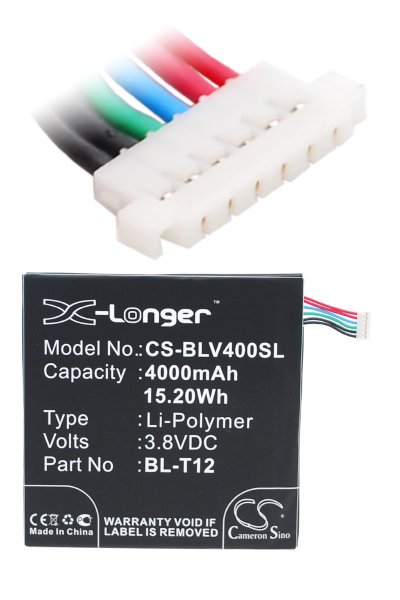 BTC-BLV400SL batería (4000 mAh 3.8 V)