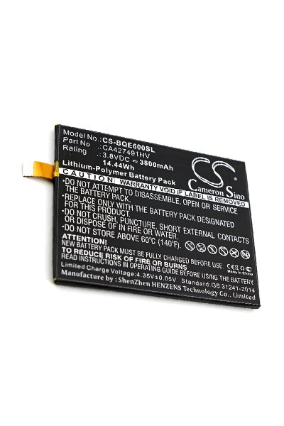BTC-BQE600SL battery (3800 mAh 3.8 V, Black)