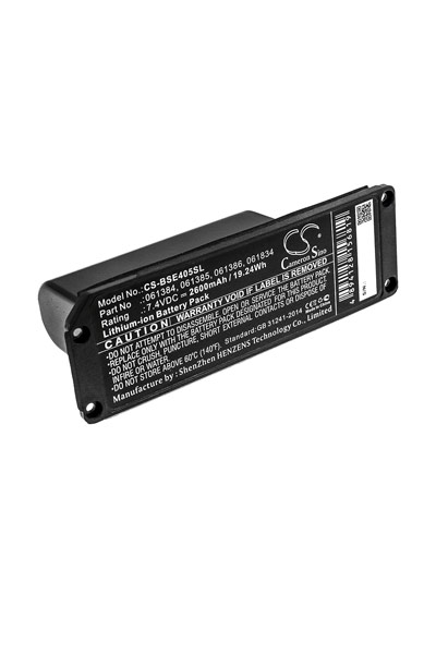 BTC-BSE405SL battery (2600 mAh 7.4 V, Black)