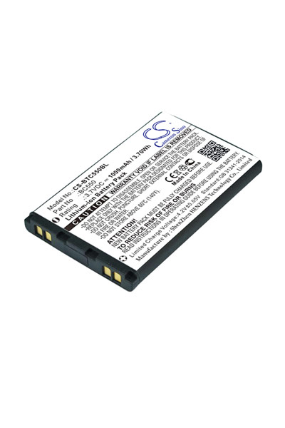 BTC-BTC550BL battery (1000 mAh 3.7 V, Black)