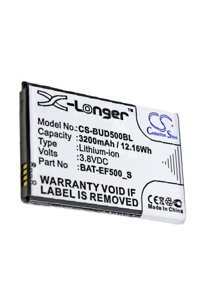BTC-BUD500BL battery (3200 mAh 3.8 V, Black)