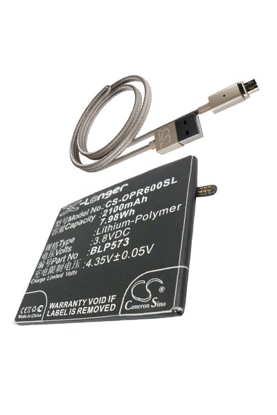 BTC-CB019 batteri (2100 mAh 3.8 V, Svart)