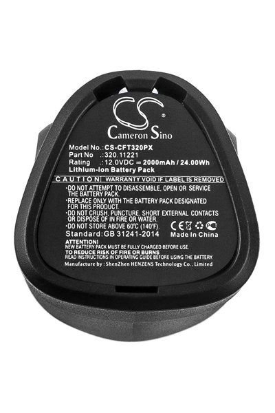 Battery suitable for Craftsman Nextec 2000 mAh 12 V battery