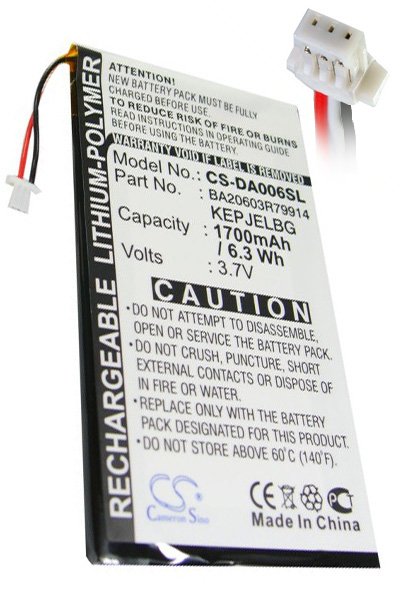 BTC-DA006SL battery (1500 mAh 3.7 V, Black)