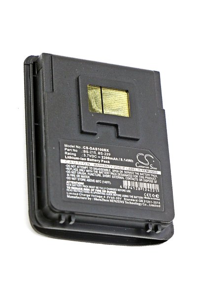 BTC-DAS100BX batteri (2200 mAh 3.7 V, Sort)