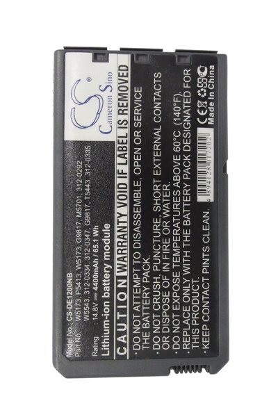 BTC-DE1200NB batteri (4400 mAh 14.8 V)