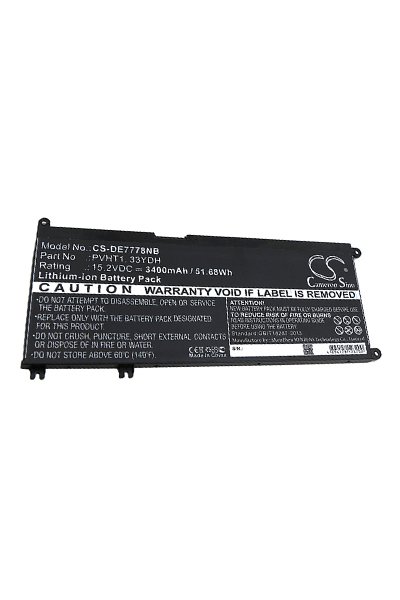 BTC-DE7778NB battery (3400 mAh 15.2 V, Black)