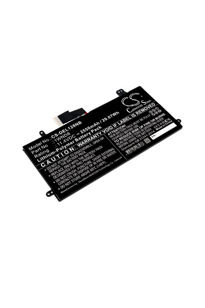BTC-DEL128NB battery (2550 mAh 11.4 V, Black)