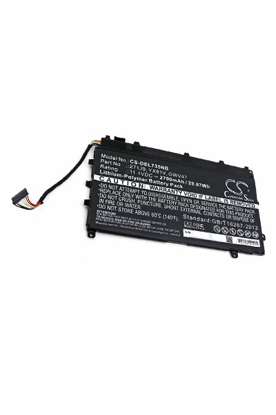 BTC-DEL735NB batería (2700 mAh 11.1 V, Negro)